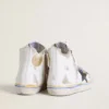 Francy Penstar LAB para mujer con estrella de cuero negro y tachuelas multicolores