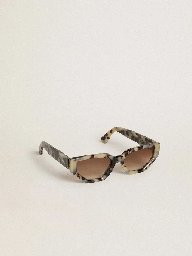 Gafas de sol cuadradas Jackie con patrón de carey