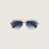 Gafas de sol tipo aviador Carter con lentes azules y cristales