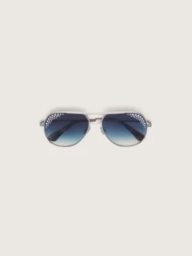 Gafas de sol tipo aviador Carter con lentes azules y cristales