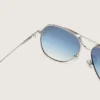 Gafas de sol tipo aviador Carter con lentes azules y cristales
