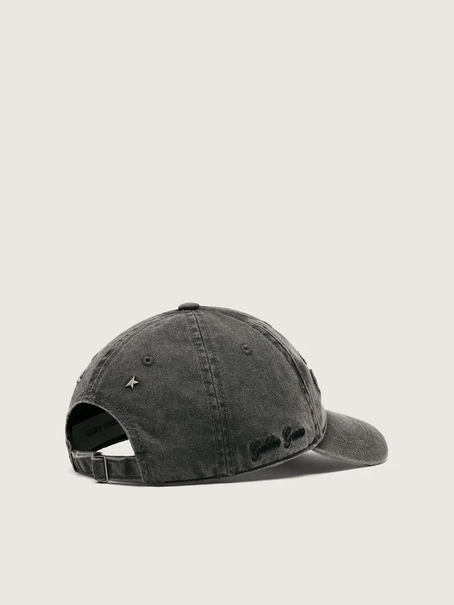 Gorra de béisbol color antracita con parche «Golden» tono sobre tono