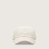 Gorra de béisbol Journey de sarga de algodón blanca con parche y bordado de golden goose
