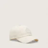 Gorra de béisbol Journey de sarga de algodón blanca con parche y bordado de golden goose