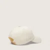 Gorra de béisbol Journey de sarga de algodón blanca con parche y bordado de golden goose