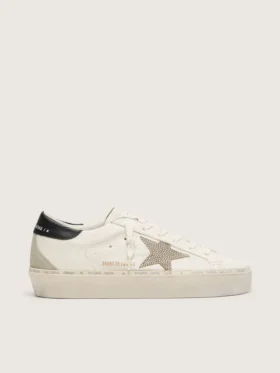 Hi Star con estrella de cristal Swarovski y lengüeta de talón de cuero negro