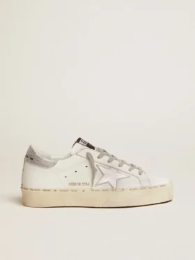 Hi Star para mujer con estrella y talón plateado metalizado
