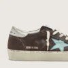Hi Star para mujer en gamuza gris oscuro con estrella verde aguamarina