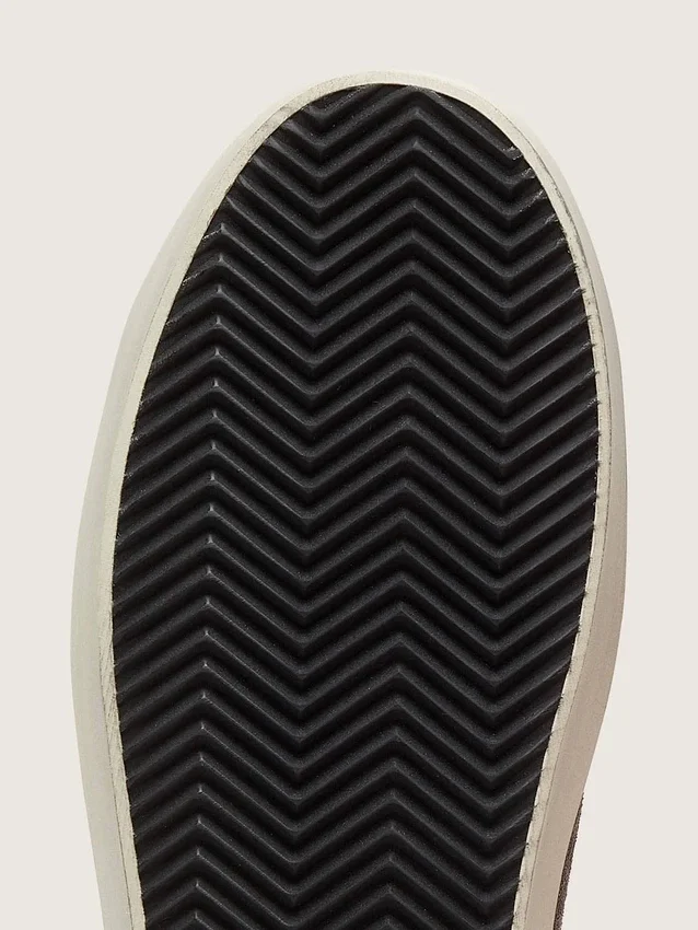 Hi Star para mujer en gamuza gris oscuro con estrella verde aguamarina