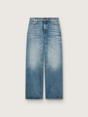 Jeans de estilo boyfriend para mujer de Golden en denim azul claro lavado a la piedra