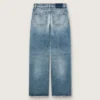 Jeans de estilo boyfriend para mujer de Golden en denim azul claro lavado a la piedra