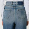 Jeans de estilo boyfriend para mujer de Golden en denim azul claro lavado a la piedra