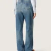 Jeans de estilo boyfriend para mujer de Golden en denim azul claro lavado a la piedra