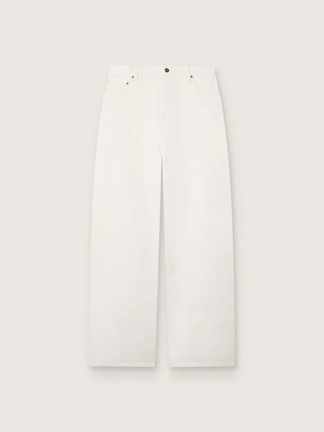 Jeans de estilo boyfriend para mujer de Golden en denim blanco óptico