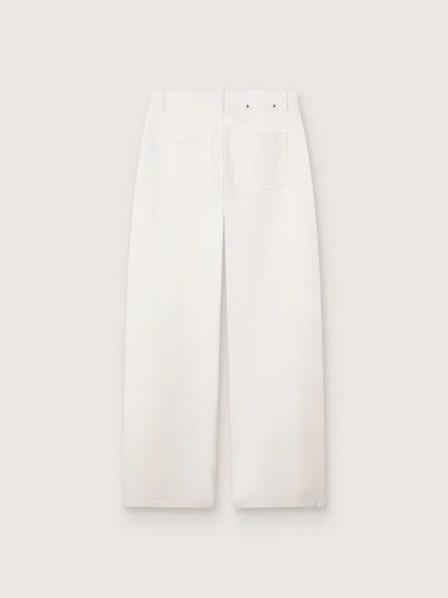 Jeans de estilo boyfriend para mujer de Golden en denim blanco óptico