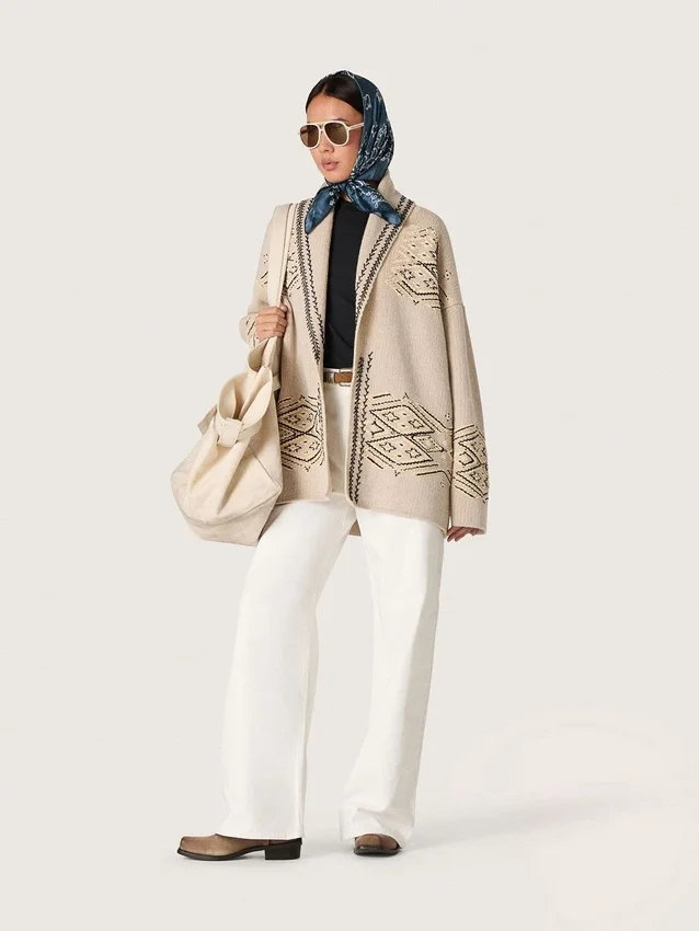 Jeans de estilo boyfriend para mujer de Golden en denim blanco óptico