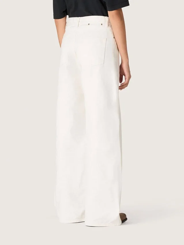 Jeans de estilo boyfriend para mujer de Golden en denim blanco óptico