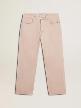 Jeans para hombre teñidos de rosa