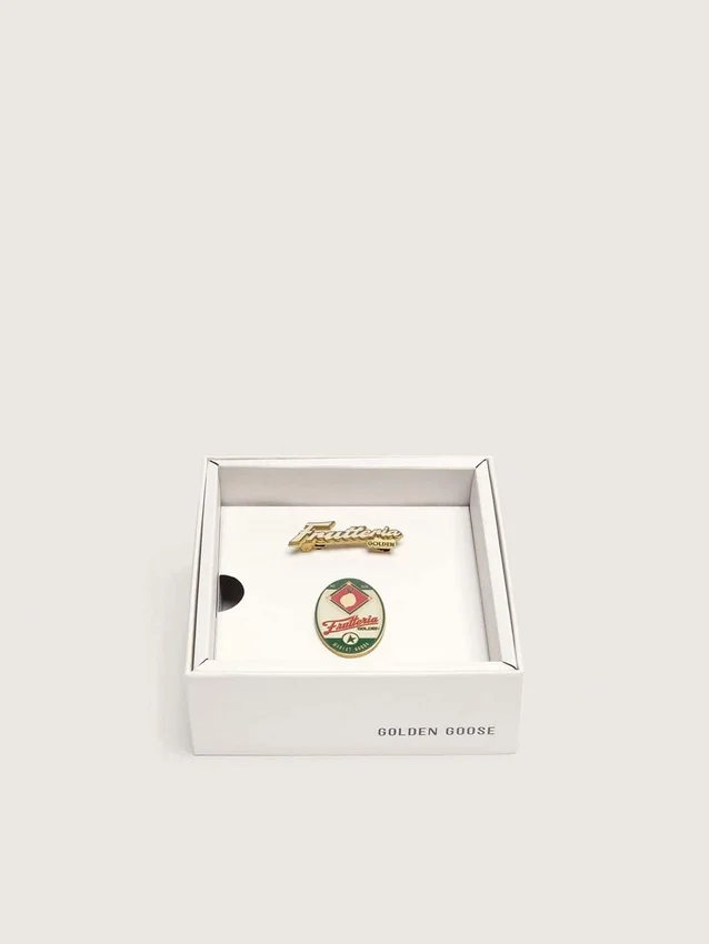 Juego de dos pines «Frutteria Golden»