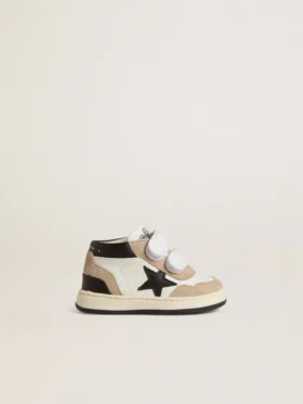 Junior June en napa con inserciones de gamuza y estrella de cuero negro