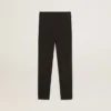 Leggings negros para niñas con estrellas blancas en los costados