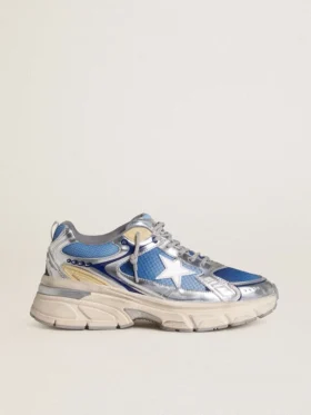 Lightstar para hombre en malla azul claro con estrella de TPU blanca e inserciones biológicas plateadas