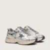 Lightstar para mujer en malla gris y cuero napa plateado con estrella de TPU gris