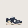 Lightstar para niños en cuero azul y malla con estrella de cuero gris
