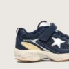 Lightstar para niños en cuero azul y malla con estrella de cuero gris
