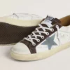 LTD Super-Star para mujer con estrella de gamuza azul claro y lengüeta del talón de lona azul claro
