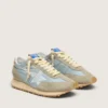Marathon para hombre con parte superior de nylon azul claro y estrella azul pastel