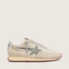 Marathon para hombre con parte superior de nylon beige y estrella gris