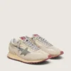 Marathon para hombre con parte superior de nylon beige y estrella gris