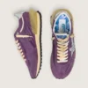 Marathon para hombre con parte superior de nylon morado y estrella blanca
