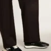 Marathon para hombre con parte superior de nylon negro y estrella blanca