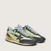 Marathon para hombre con parte superior de nylon verde y estrella negra