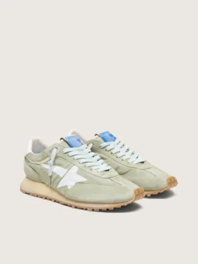 Marathon para hombre en nylon verde salvia con estrella blanca