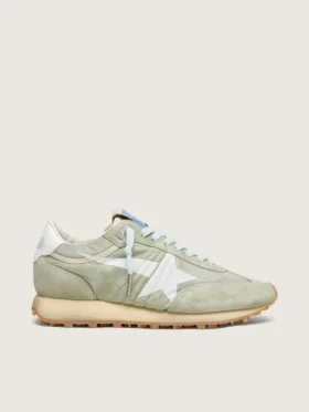 Marathon para mujer en nylon verde salvia con estrella blanca