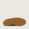 Marathon Speed para hombre en cuero con estampado de serpiente marrón, estrella negra y lengüeta del talón de cuero plateado