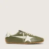 Marathon Speed para hombre en cuero verde oliva con estrella color crema