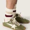 Marathon Speed para hombre en cuero verde oliva con estrella color crema