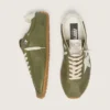 Marathon Speed para hombre en cuero verde oliva con estrella color crema