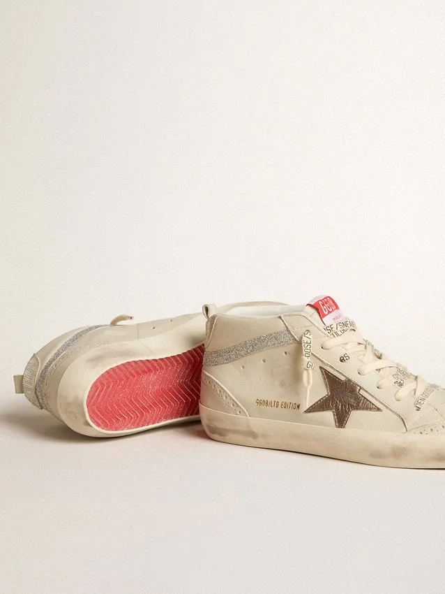 Mid Star LTD para mujer con estrella de cuero color bronce y detalle «flash» de cristales Swarovski