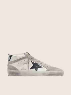 Mid Star para hombre, blanco con estrella negra
