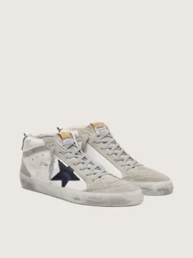 Mid Star para hombre, blanco con estrella negra
