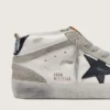 Mid Star para hombre, blanco con estrella negra