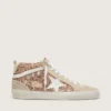 Mid Star para mujer con purpurina rosa
