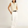 Mid Star para mujer en negro brillante con estrella y lengüeta del talón de gamuza gris paloma