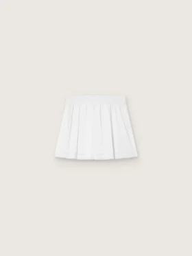 Minifalda deportiva plisada en blanco