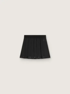 Minifalda deportiva plisada en negro